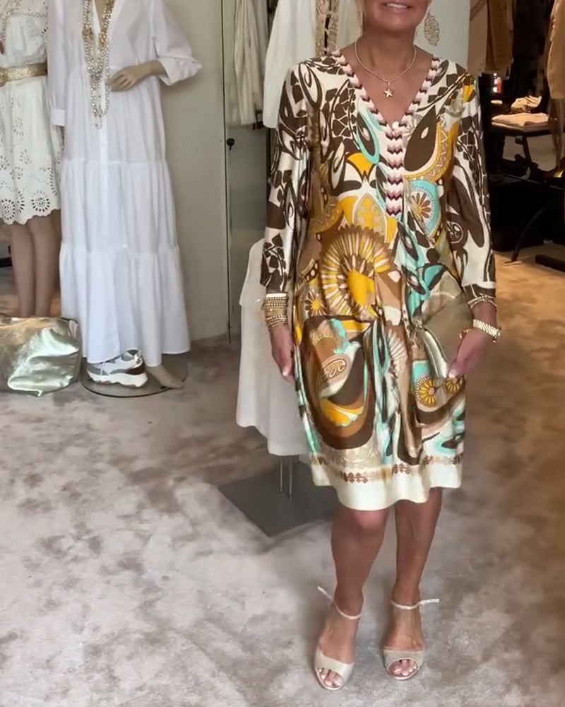 Abito Mariane con stampa vintage