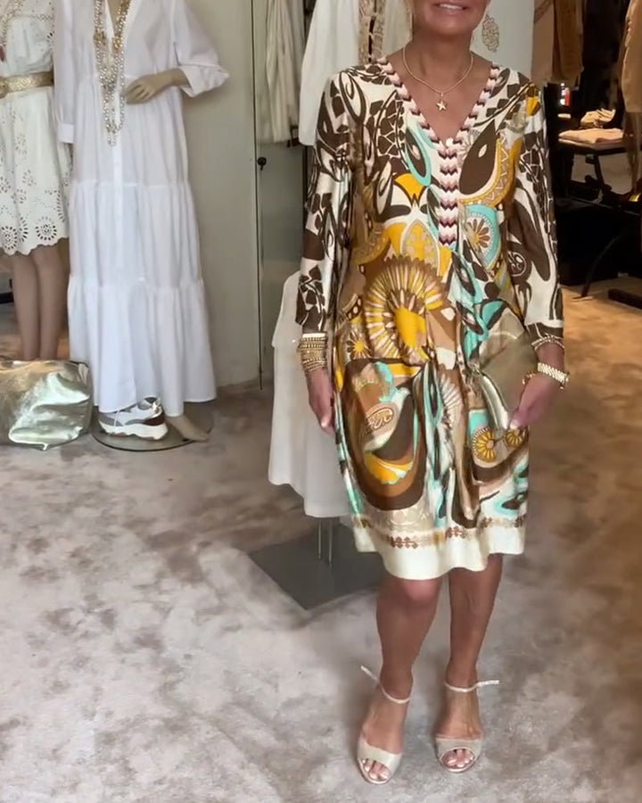 Abito Mariane con stampa vintage