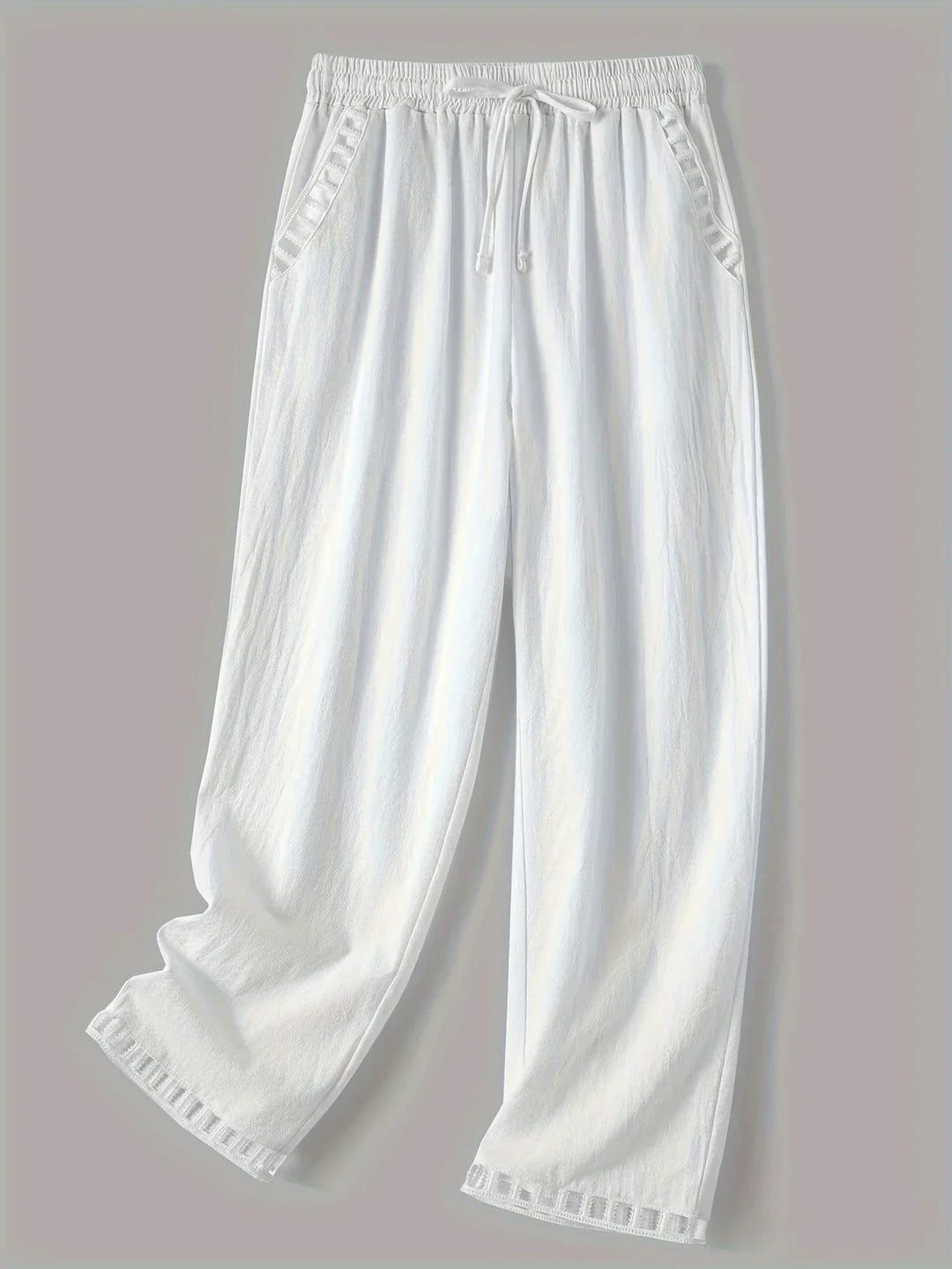 Pantaloni cropped Tracey con finiture a contrasto