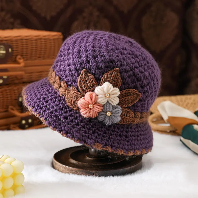 Cappello a secchiello in maglia Liora