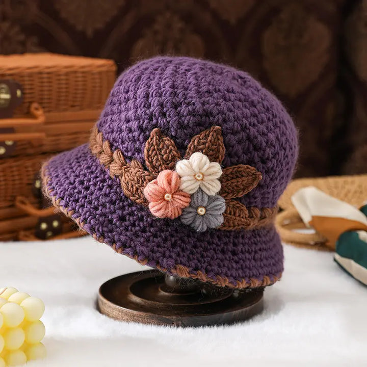 Cappello a secchiello in maglia Liora