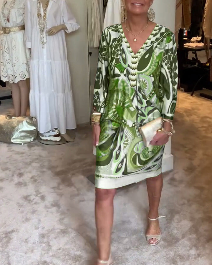 Abito Mariane con stampa vintage