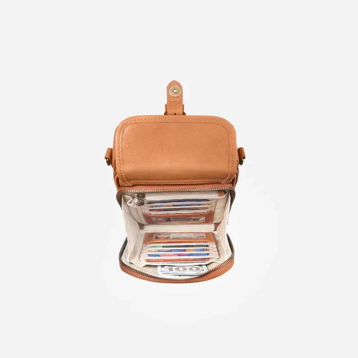 Urvashi crossbody leather bag