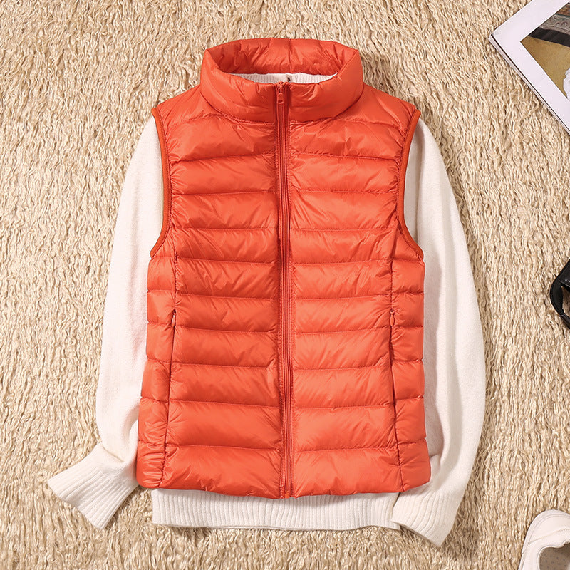 Gilet impermeabile Galora con piuma d'anatra bianca