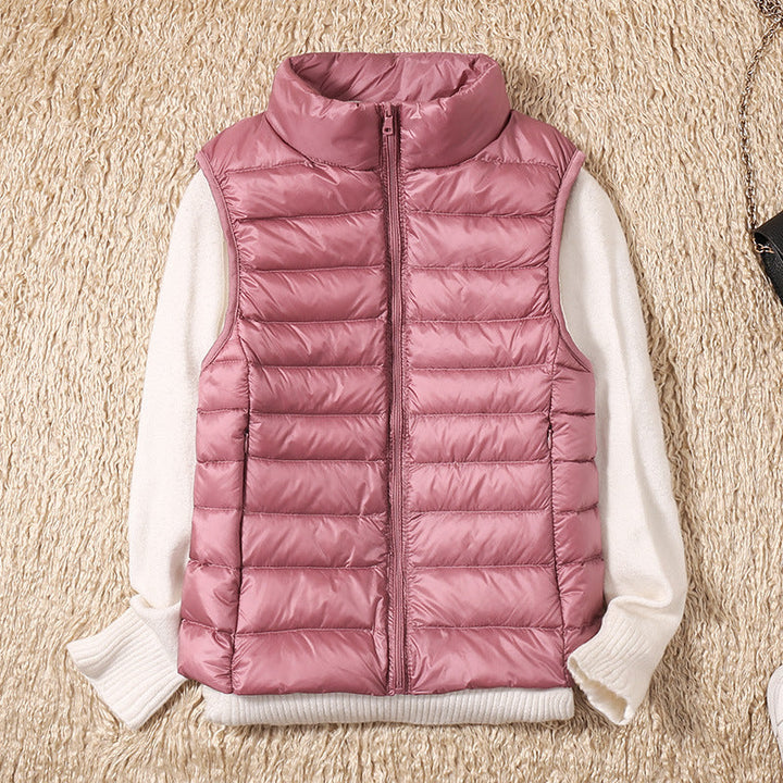 Gilet impermeabile Galora con piuma d'anatra bianca