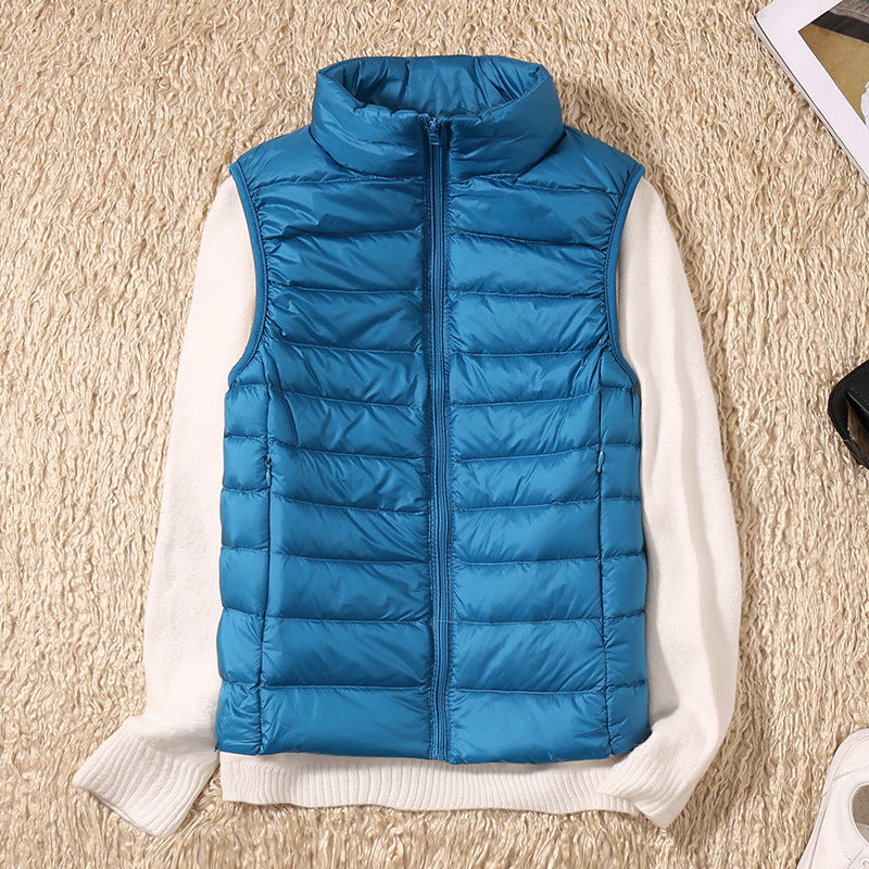 Gilet impermeabile Galora con piuma d'anatra bianca