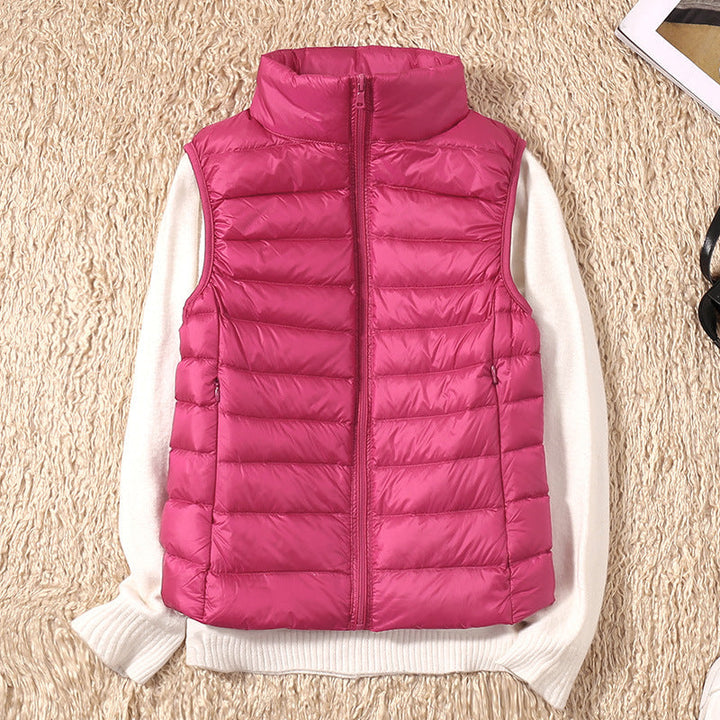 Gilet impermeabile Galora con piuma d'anatra bianca