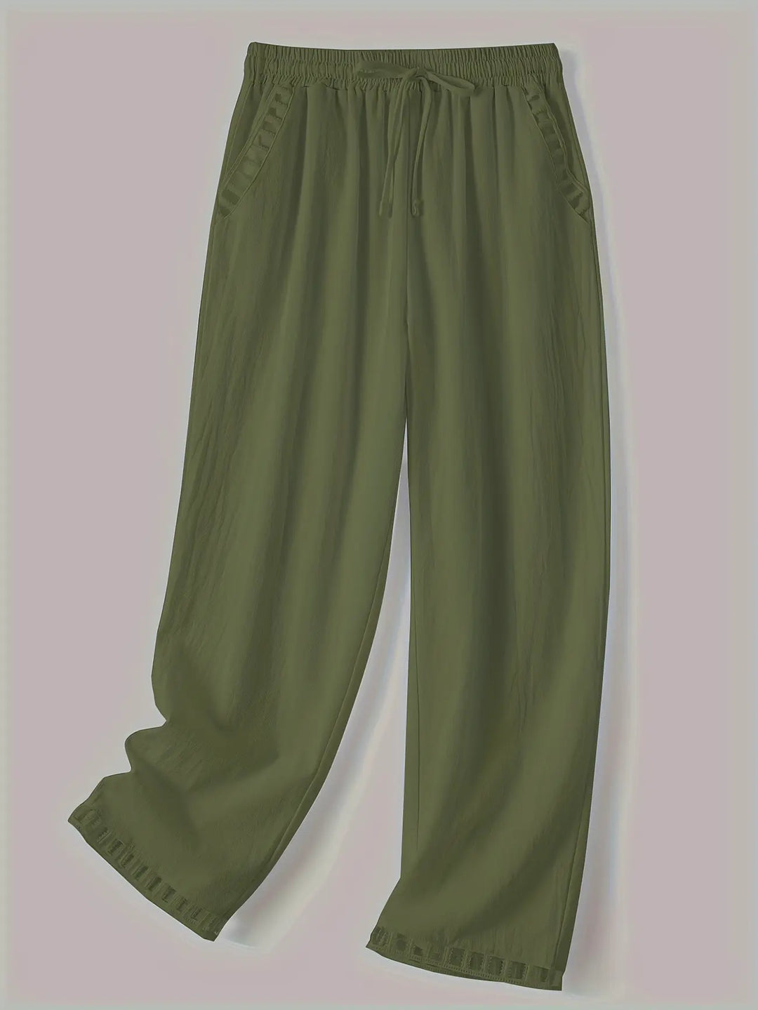 Pantaloni cropped Tracey con finiture a contrasto