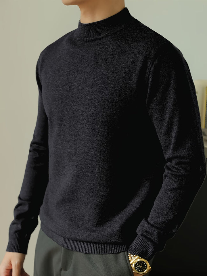 Renzo Maglione a Collo Alto Nero e grigio