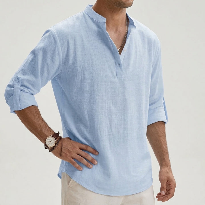 Givalli - Camicia over in lino casual
