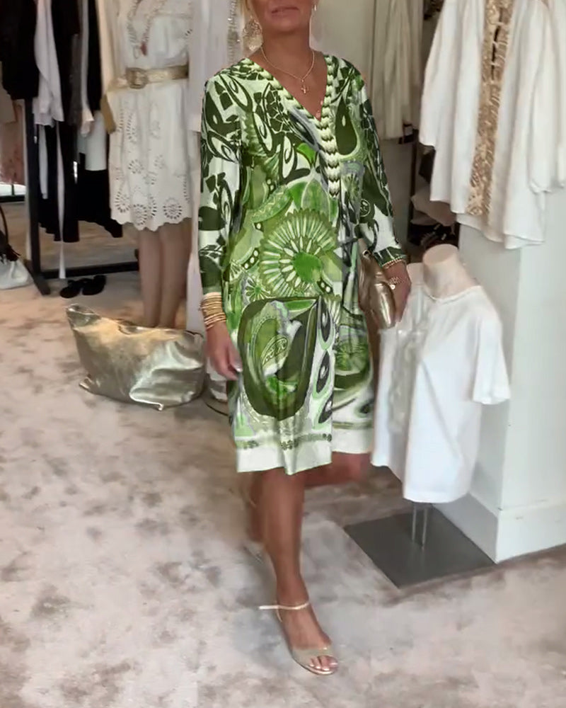 Abito Mariane con stampa vintage