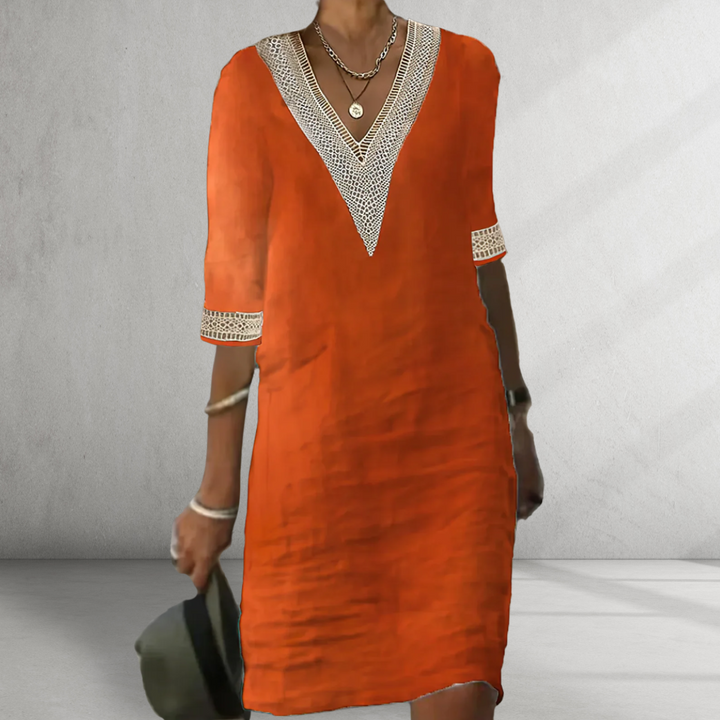 Abito estivo Deborah in cotone e lino