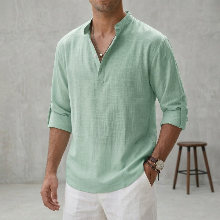 Givalli - Camicia over in lino casual