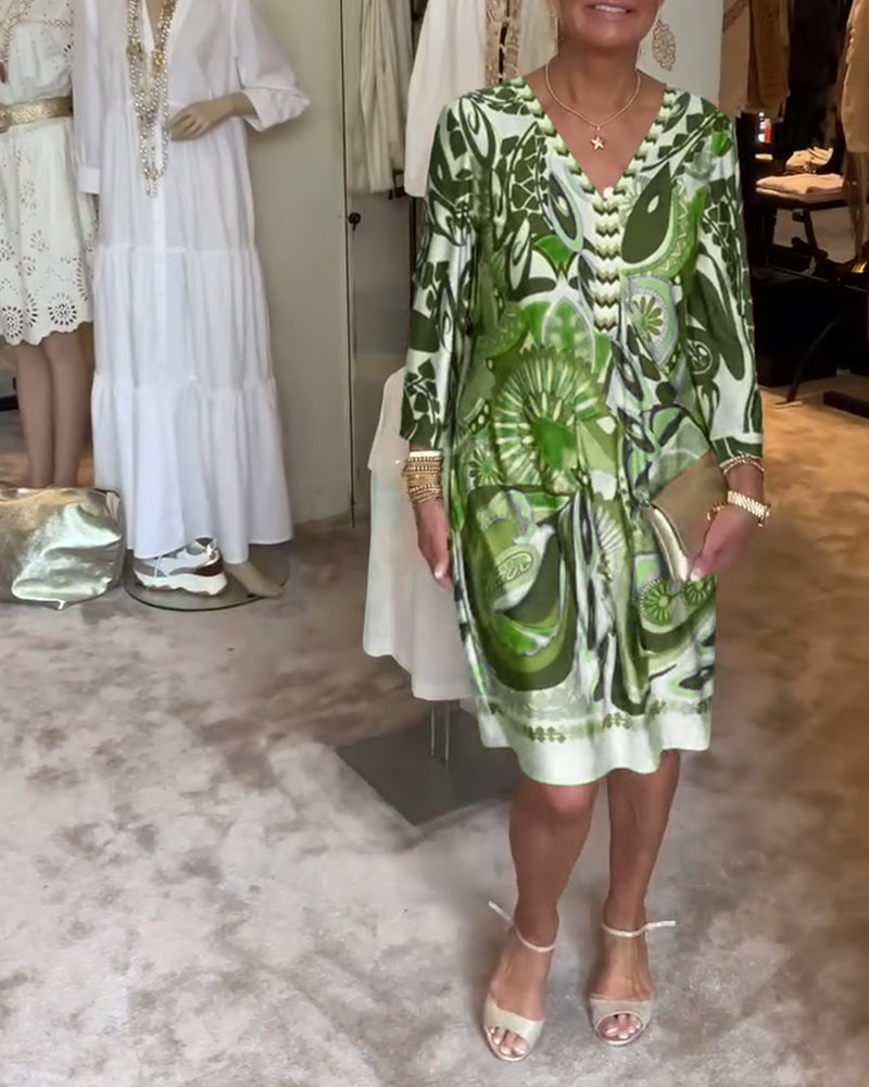 Abito Mariane con stampa vintage