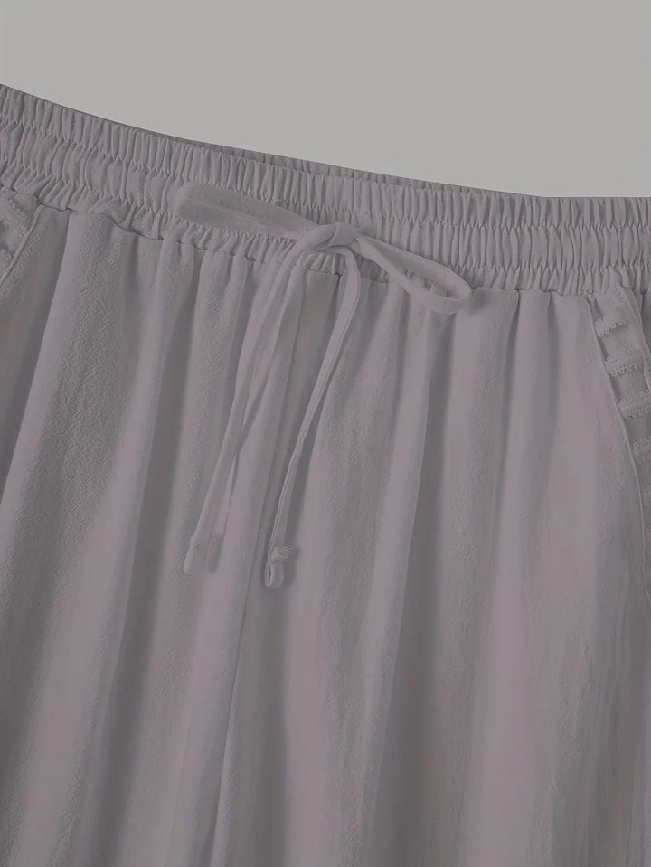 Pantaloni cropped Tracey con finiture a contrasto