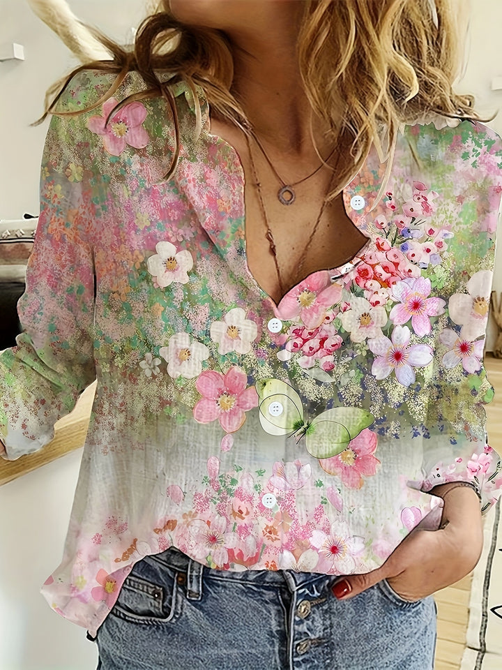 Camicetta floreale Boho Leura