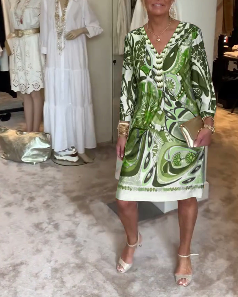 Abito Mariane con stampa vintage