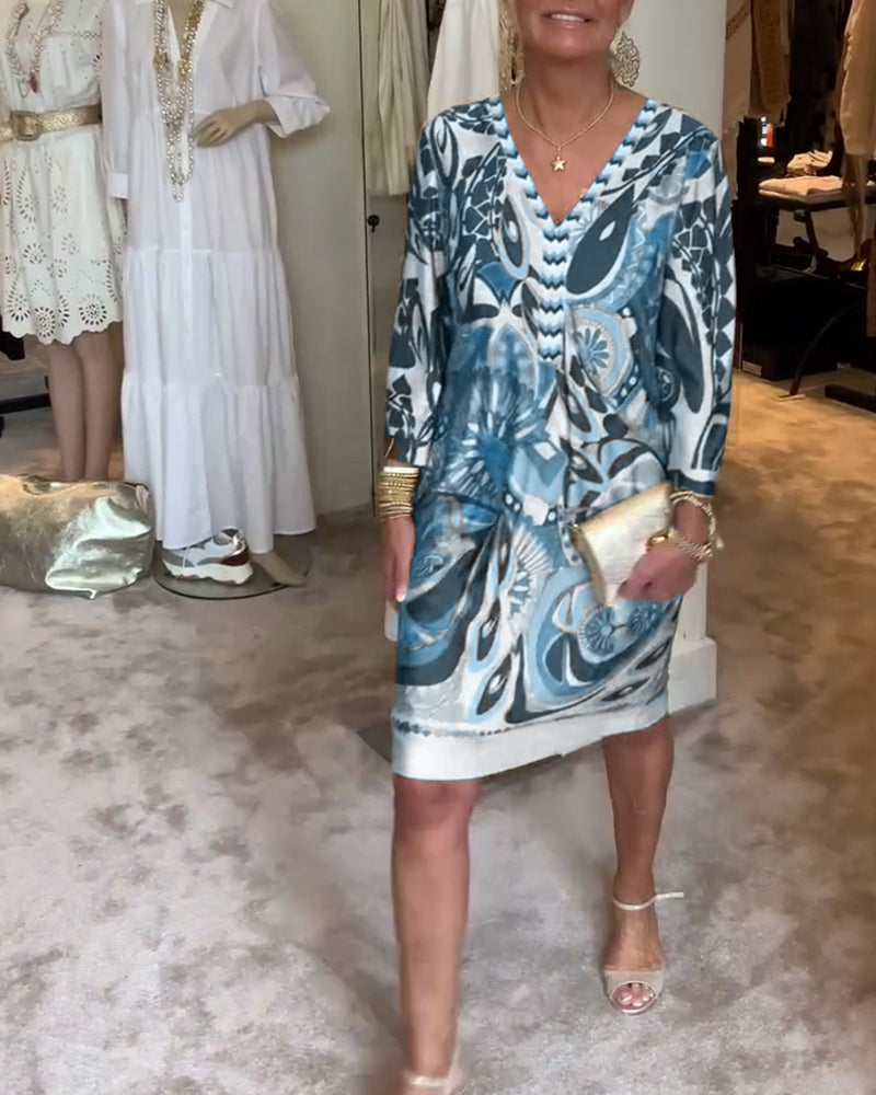 Abito Mariane con stampa vintage