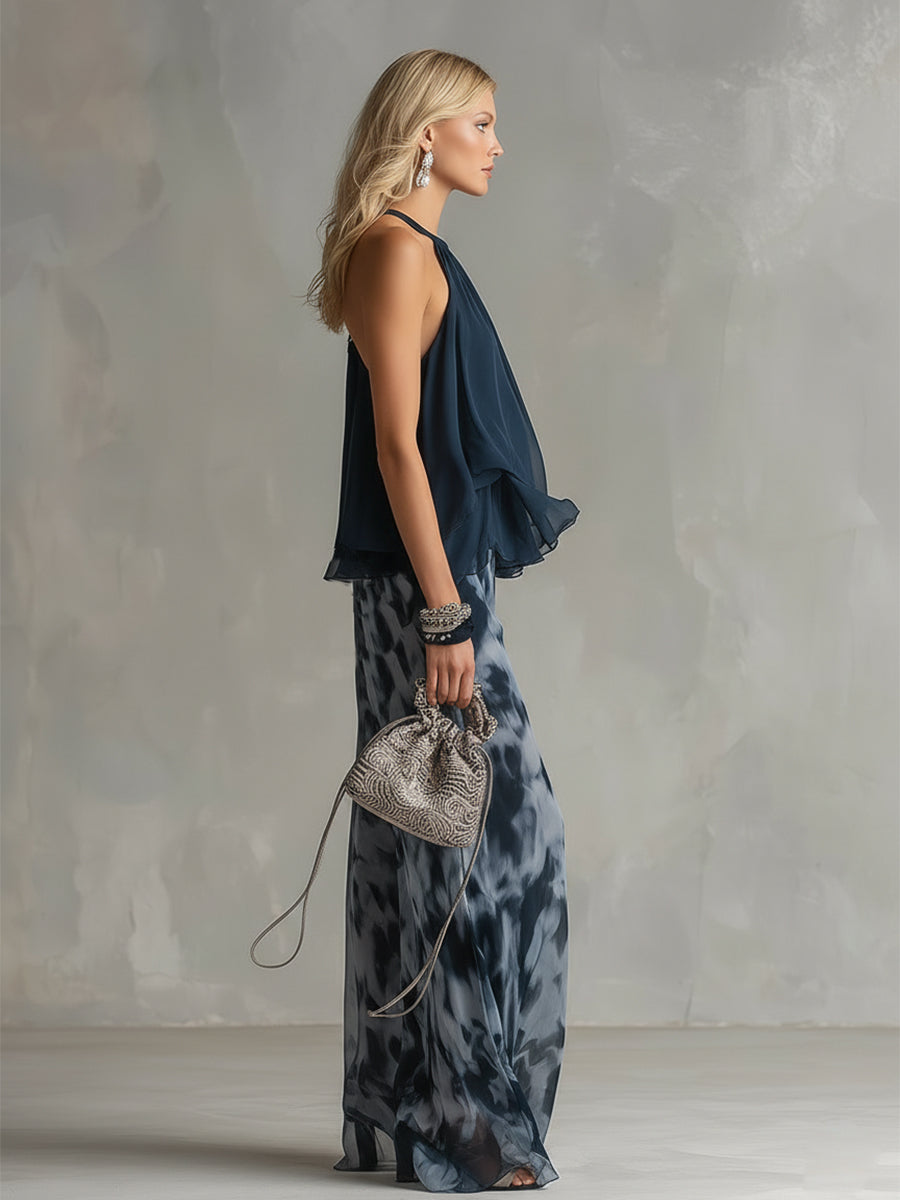 Elisa | Completo elegante e leggero con top fluido e pantaloni larghi