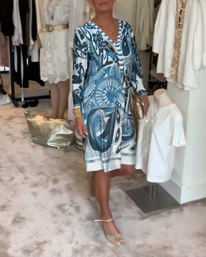 Abito Mariane con stampa vintage