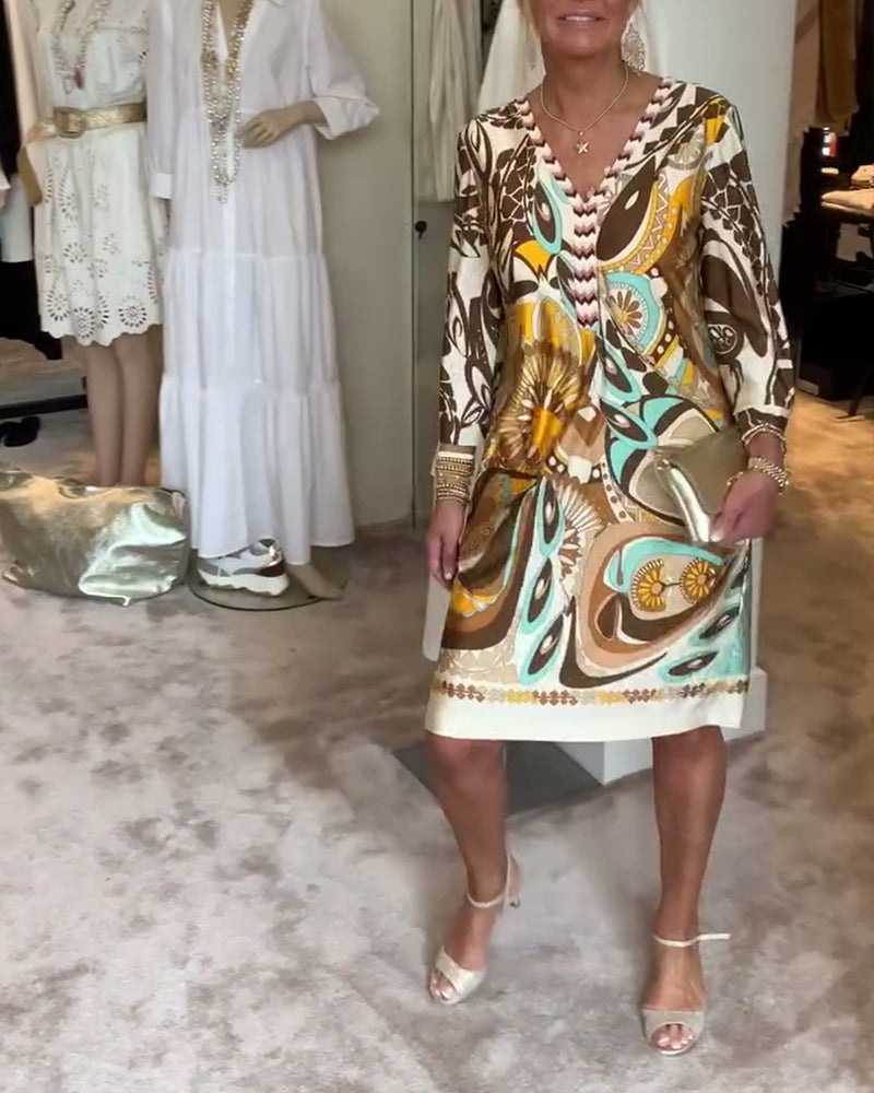 Abito Mariane con stampa vintage