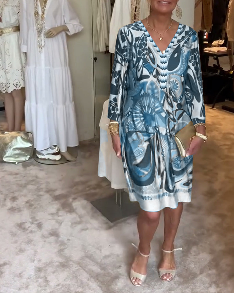 Abito Mariane con stampa vintage