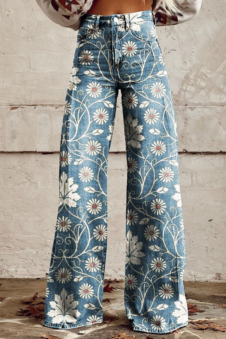 Lily | Pantaloni boho in tessuto premium per un look elegante