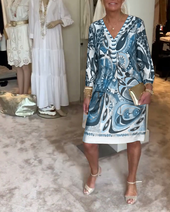 Abito Mariane con stampa vintage