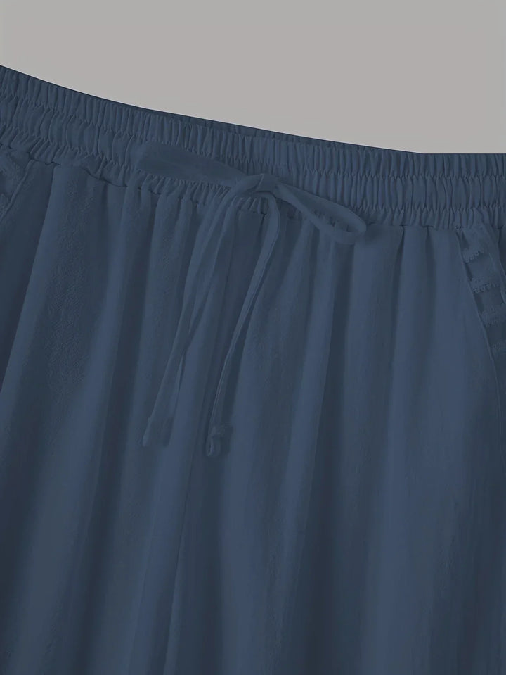 Pantaloni cropped Tracey con finiture a contrasto