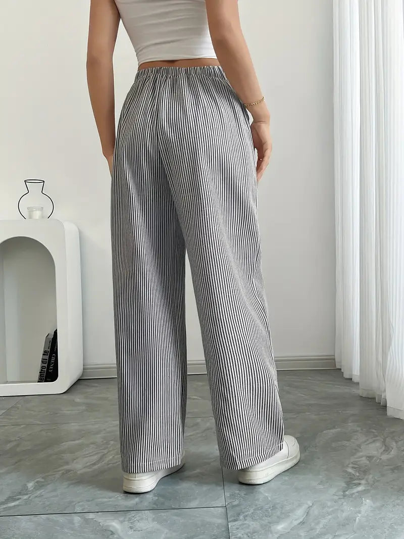 PANTALONI ELEGANTI A RIGHE KARINA