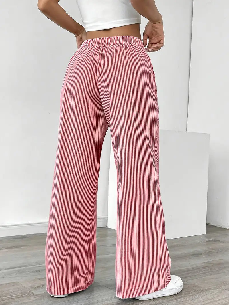 PANTALONI ELEGANTI A RIGHE KARINA