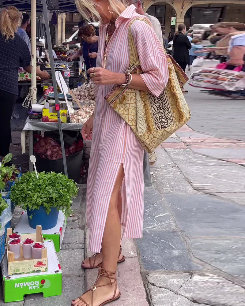 CAMICIA A RIGHE ELLE