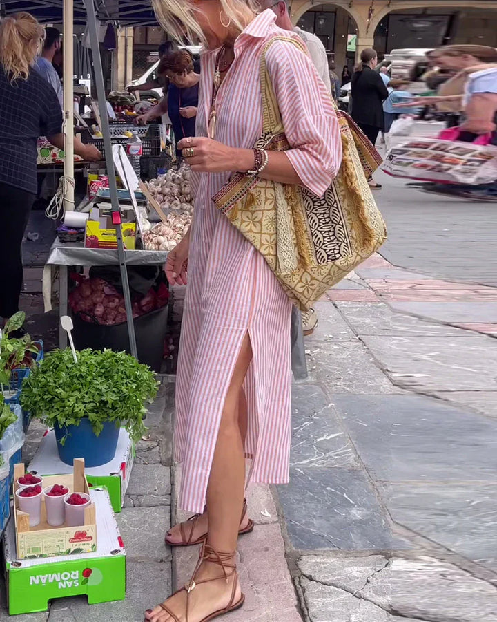 CAMICIA A RIGHE ELLE