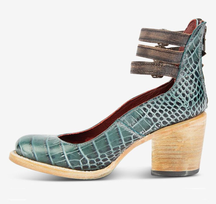 Scarpe con tacco a blocco con cinturino Rina