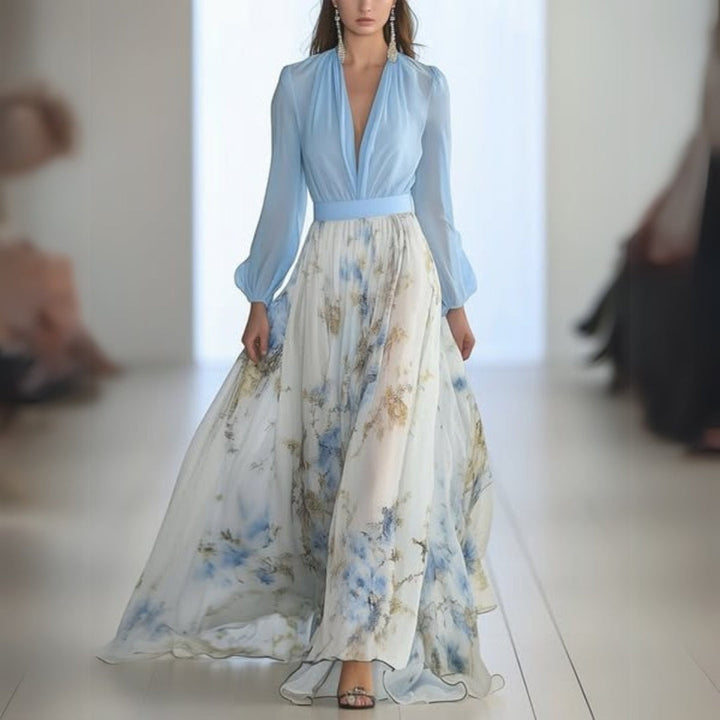 Dolores - Maxi abito floreale elegante