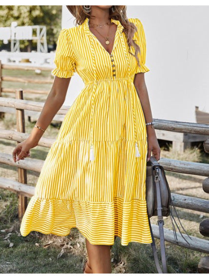 Abito Natalia Classy con scollo a V