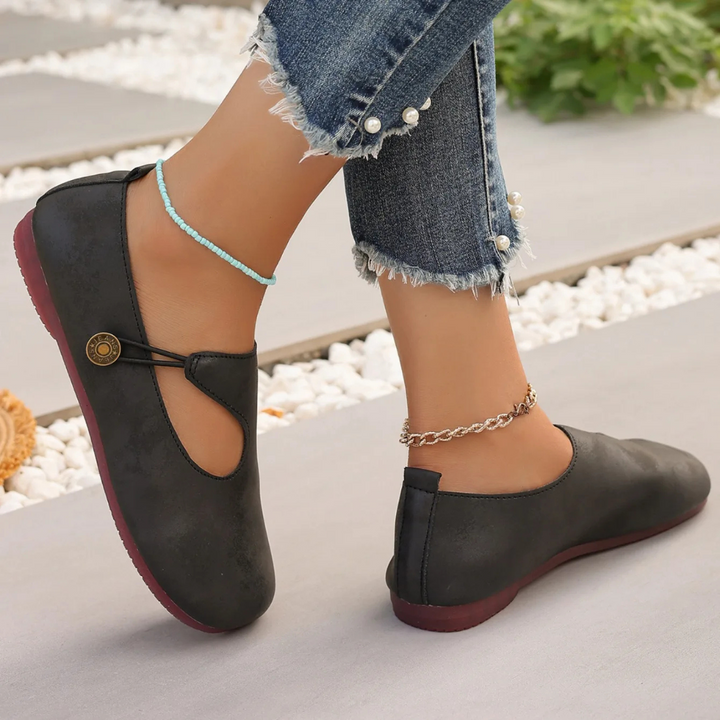 Mocassini ortopedici da donna in morbida pelle scamosciata Mila