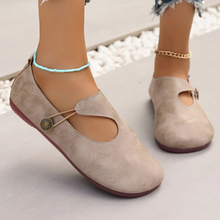 Mocassini ortopedici da donna in morbida pelle scamosciata Mila