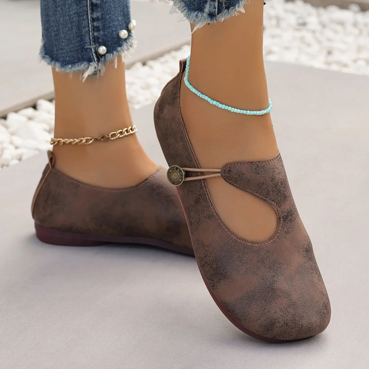 Mocassini ortopedici da donna in morbida pelle scamosciata Mila