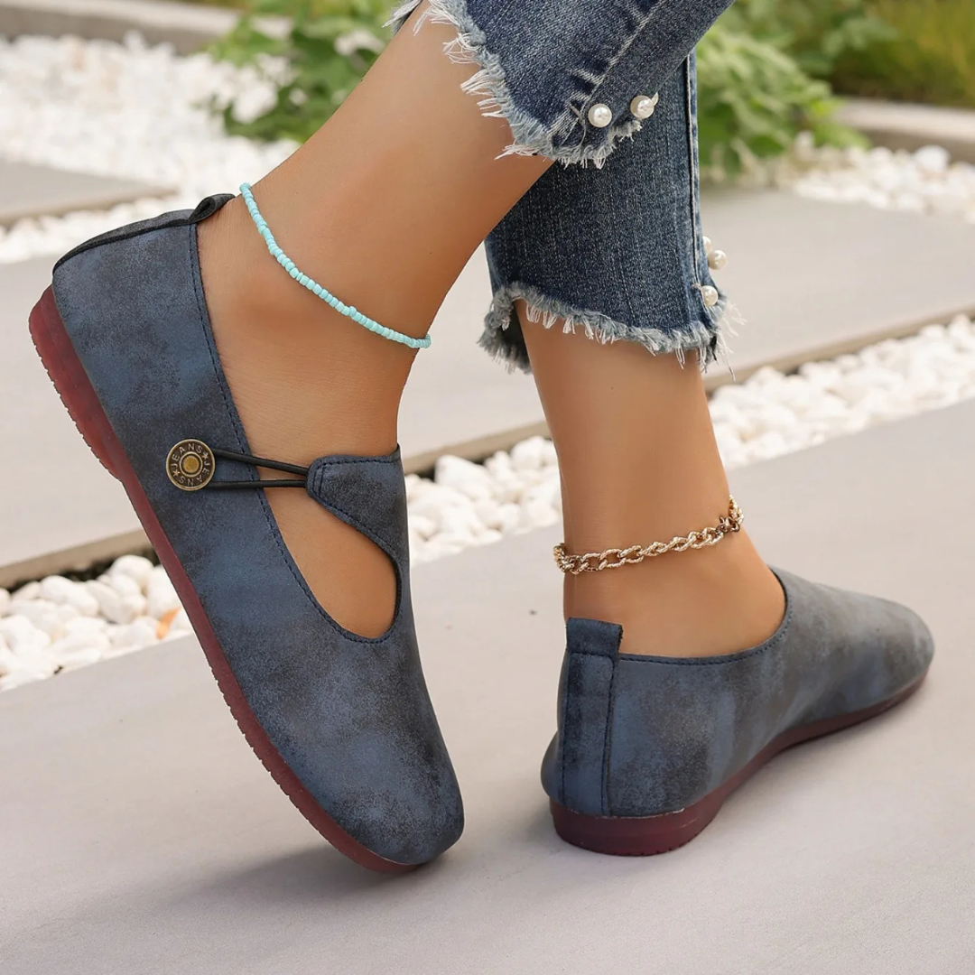 Mocassini ortopedici da donna in morbida pelle scamosciata Mila