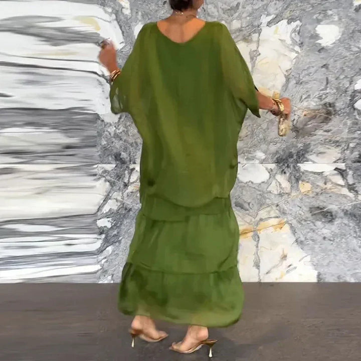 Alessandra - Vestito in chiffon a strati