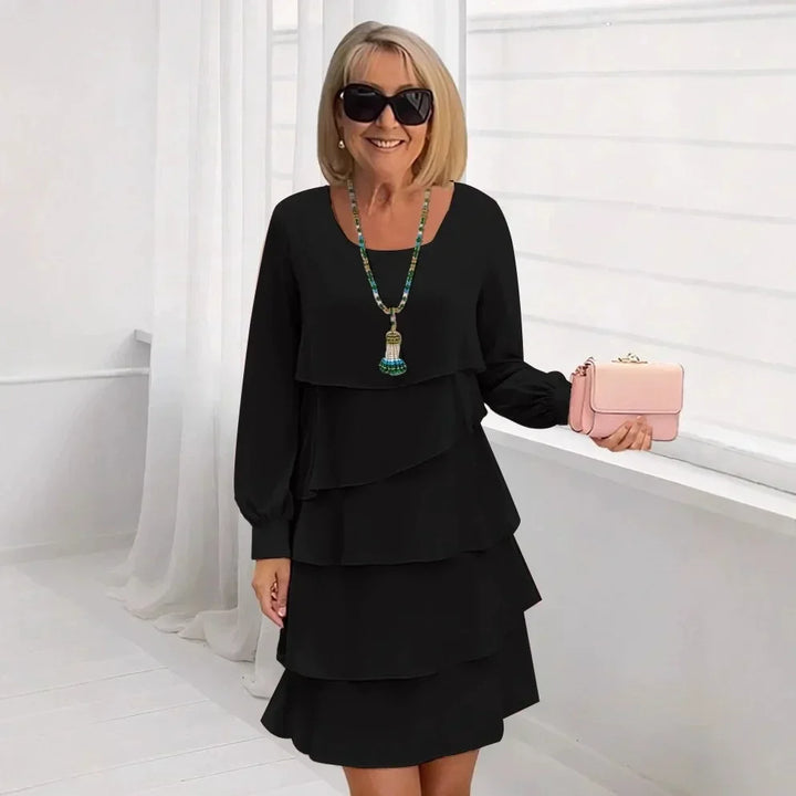 Maddalena | Abito fluido elegante con volant