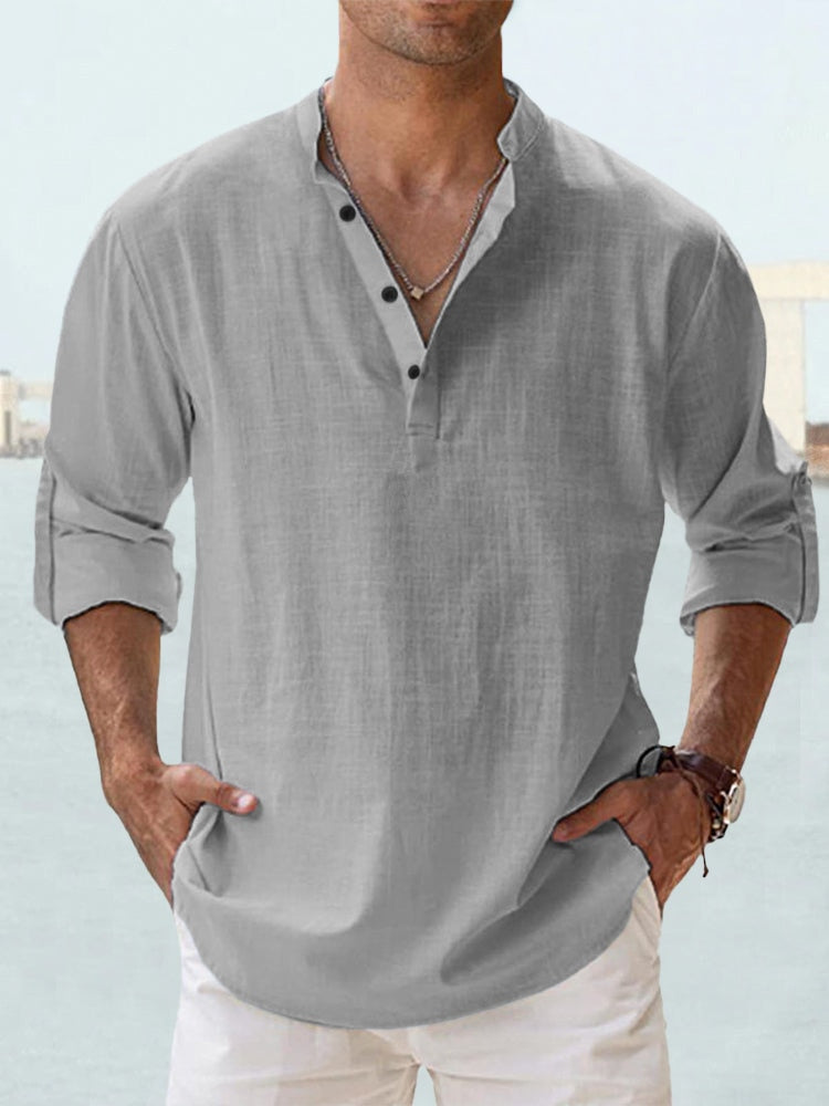 Givalli - Camicia over in lino casual