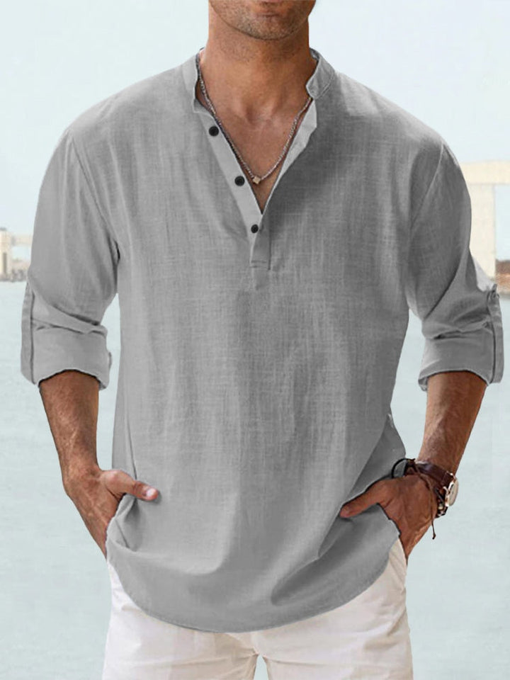 Givalli - Camicia over in lino casual
