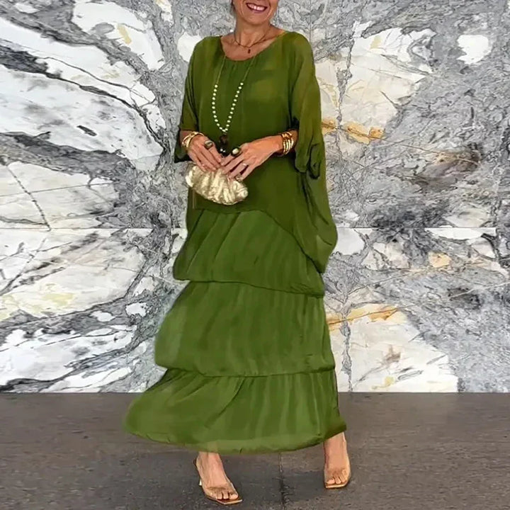 Alessandra - Vestito in chiffon a strati