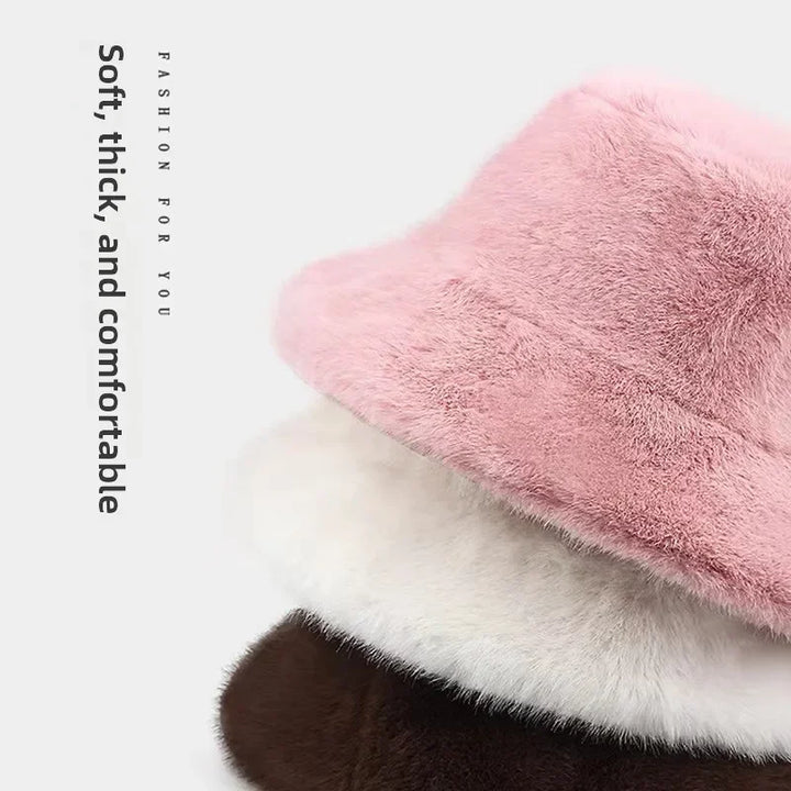 Cappello in pelliccia sintetica Blush Cloud