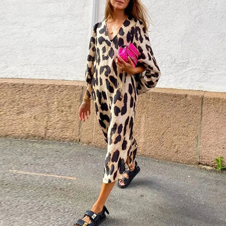 Abito Liza con stampa leopardo