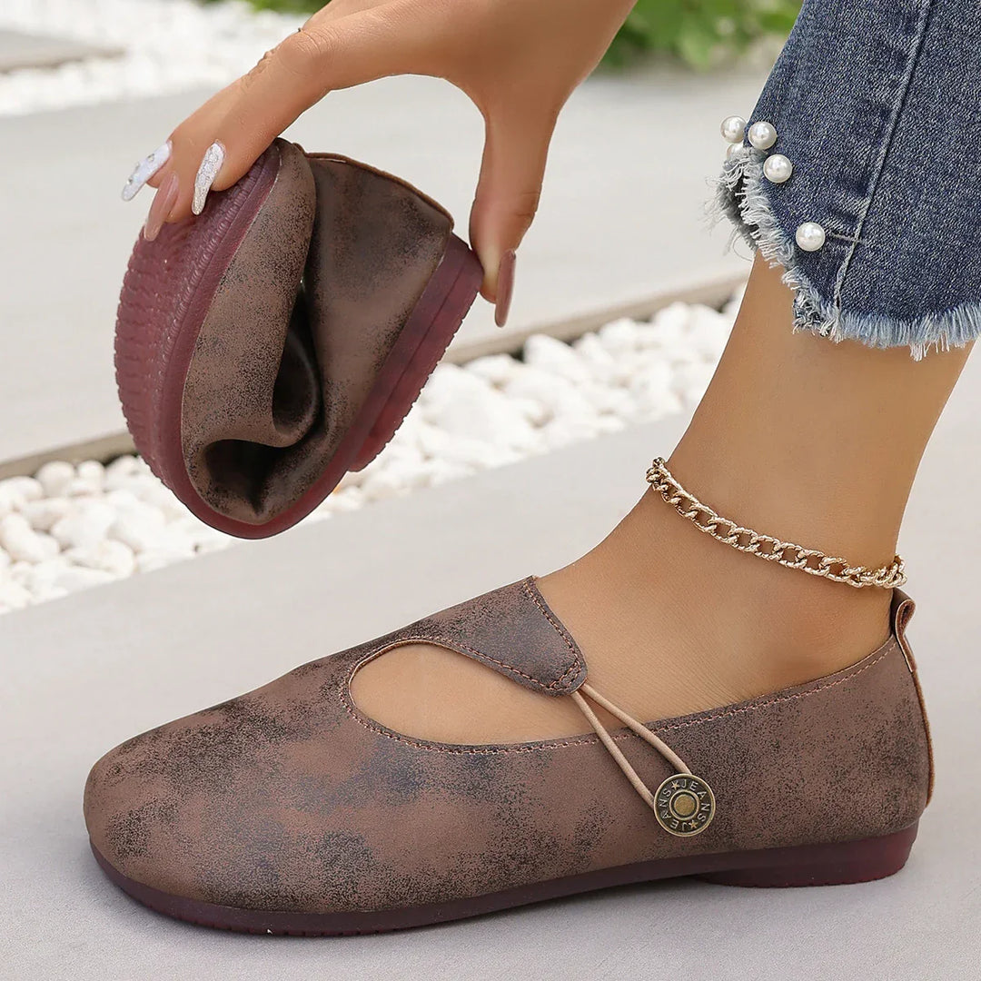 Mocassini ortopedici da donna in morbida pelle scamosciata Mila
