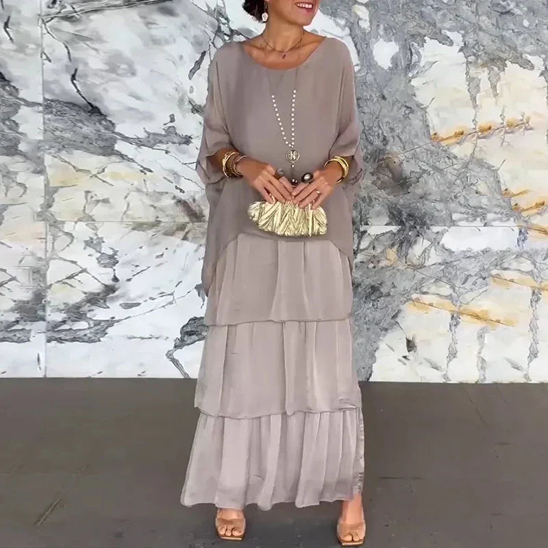 Alessandra - Vestito in chiffon a strati