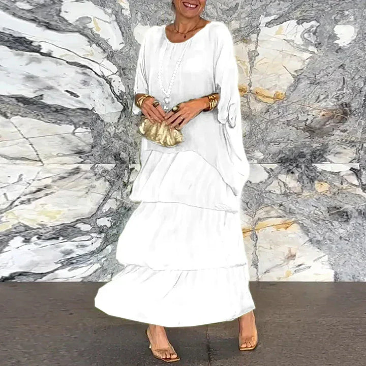 Alessandra - Vestito in chiffon a strati